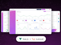 45% OFF Vue White Dashboard PRO Laravel