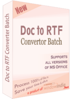 20% OFF Doc to RTF Converter Batch